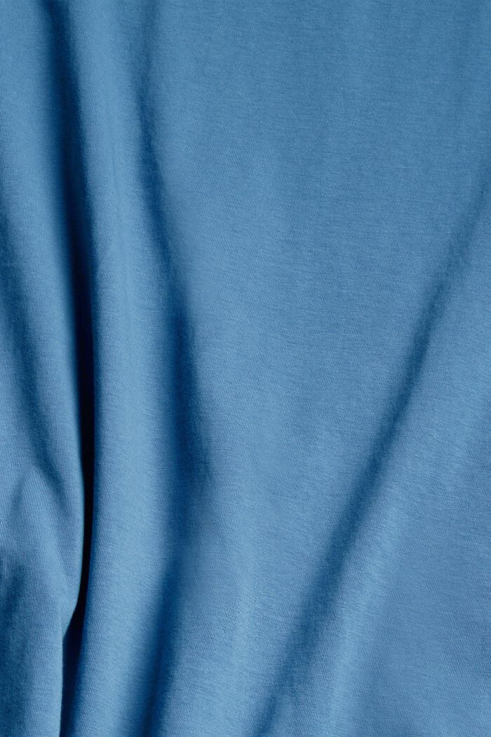 Jersey-T-Shirt mit Print, 100% Bio-Baumwolle, BLUE, detail image number 4