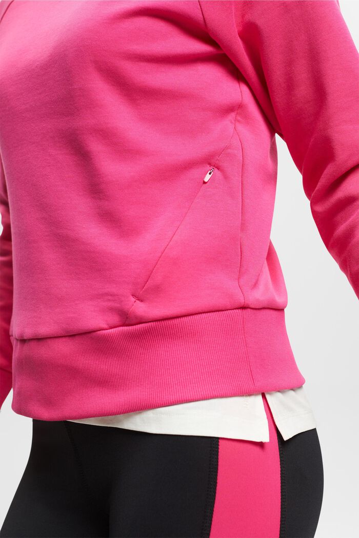 Sweatshirt mit Zippertaschen, PINK FUCHSIA, detail image number 2
