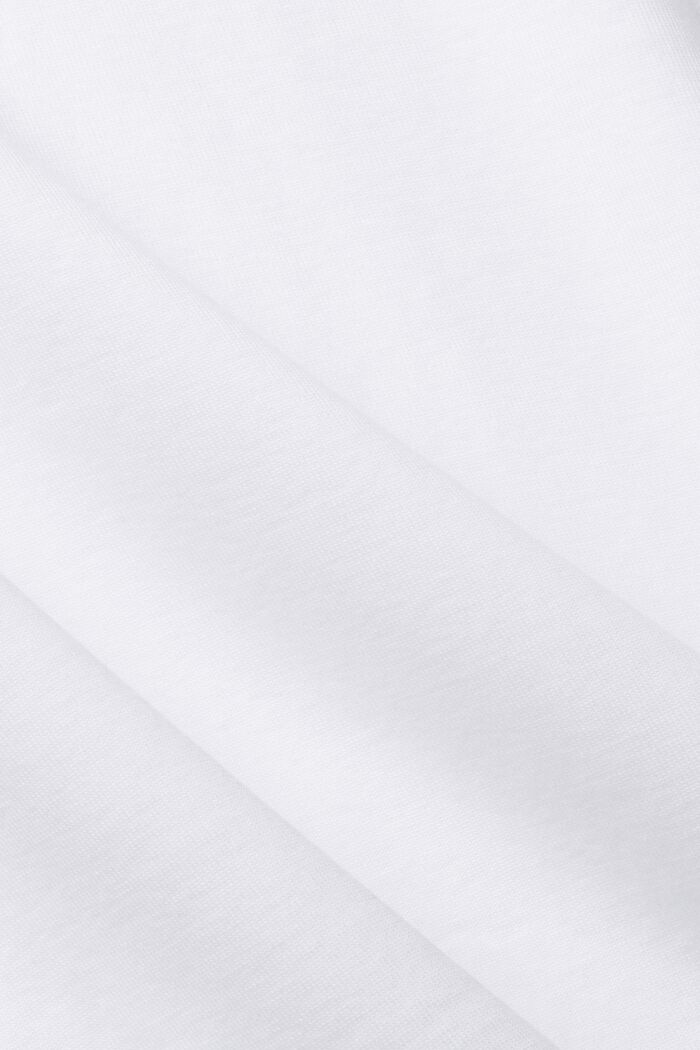 Jersey-T-Shirt in Slim Fit, WHITE, detail image number 5