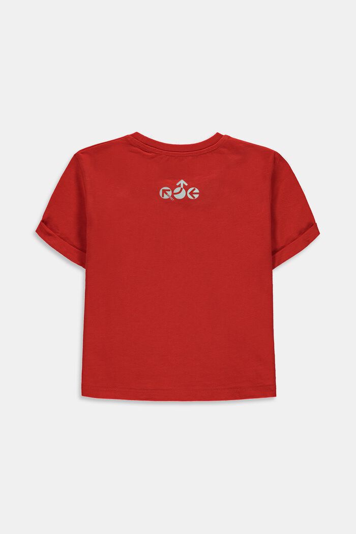Boxy T-Shirt mit reflektierenden Elementen, RED, detail image number 1