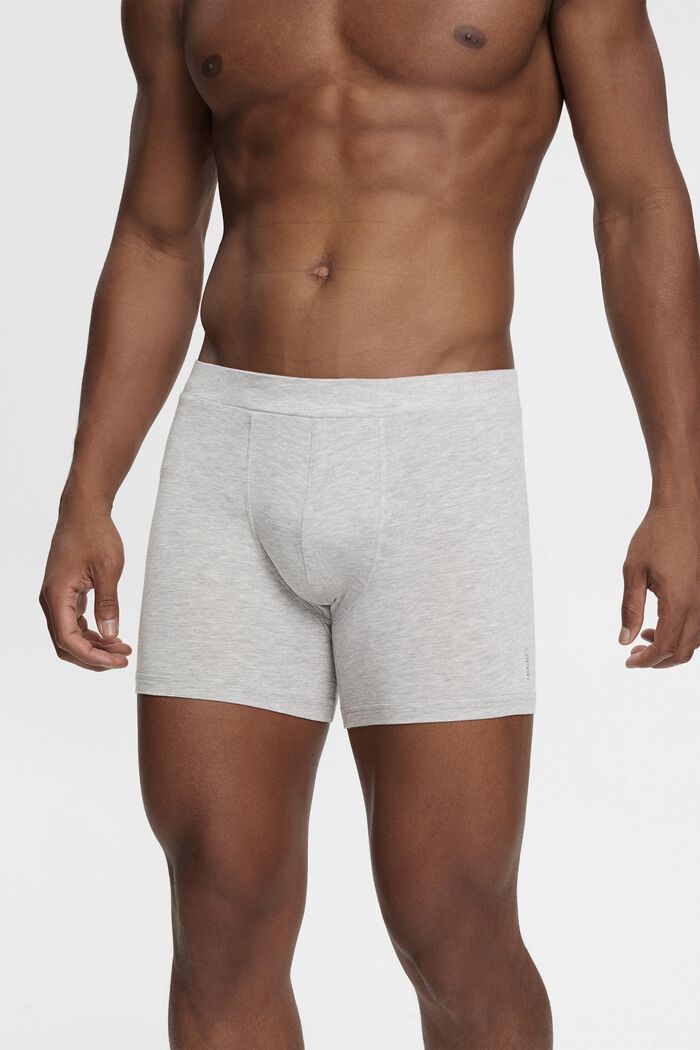 Multipack Herren-Shorts mit langem Bein aus Baumwollmix, WHITE, detail image number 1
