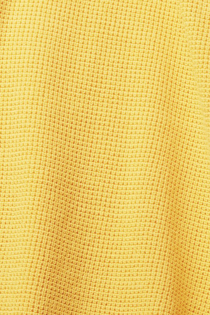 Locker gestrickter Pullover mit V-Ausschnitt, YELLOW, detail image number 1