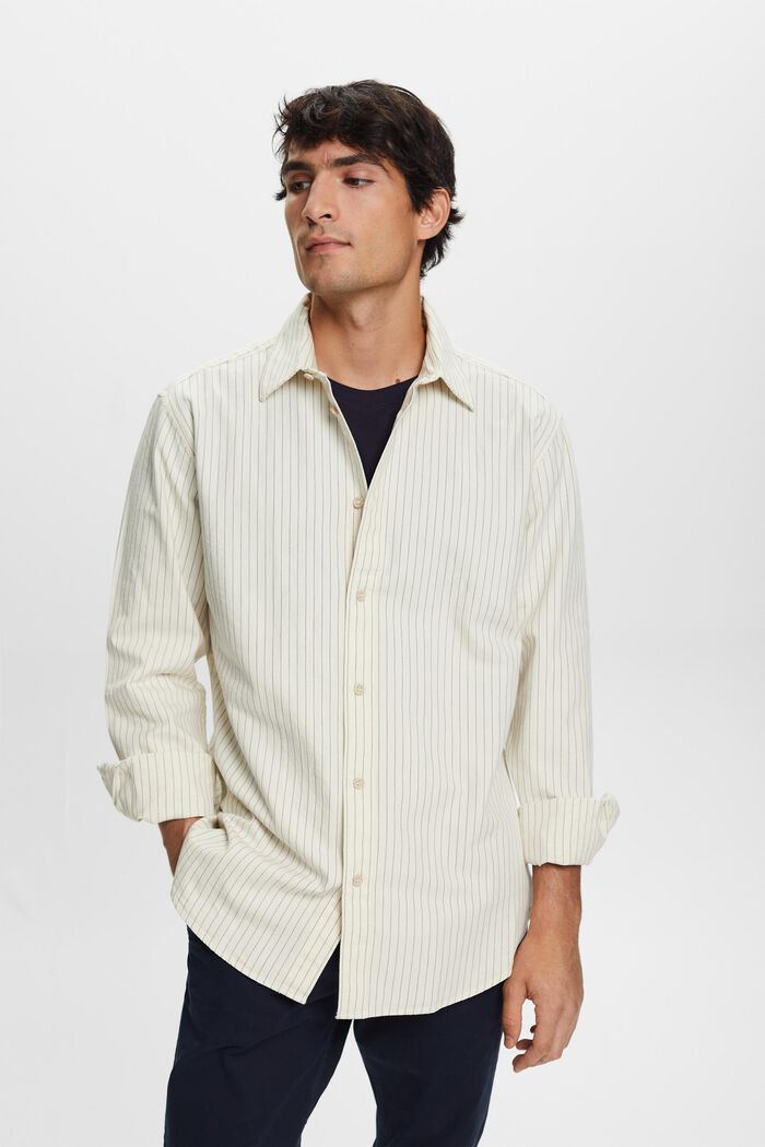 Twill-Hemd mit Nadelstreifen, 100 % Baumwolle, ICE, detail image number 2