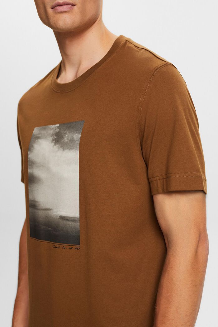 T-Shirt aus Bio-Baumwolle mit Print, BARK, detail image number 1
