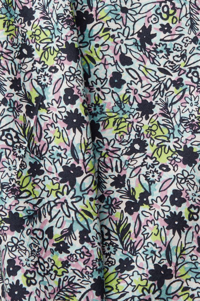 Bluse mit floralem Muster, LENZING™ ECOVERO™:, AQUA GREEN, detail image number 5