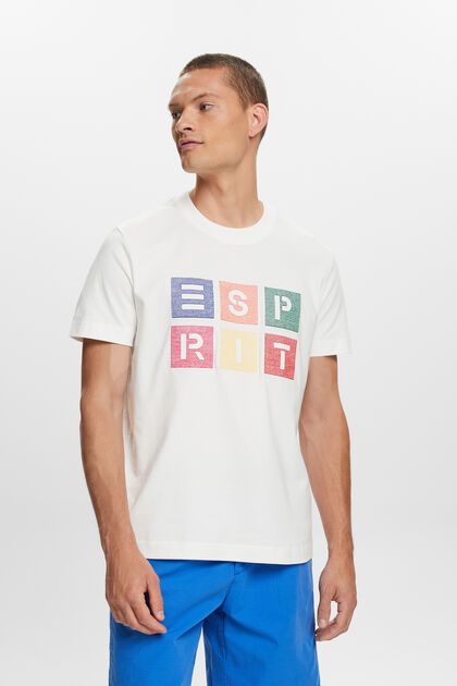 Baumwoll-T-Shirt mit Logoprint