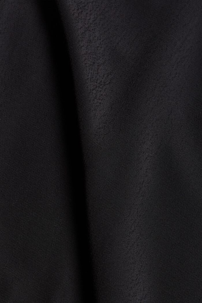 Bluse mit Volantdetails und LENZING™ ECOVERO™, BLACK, detail image number 4