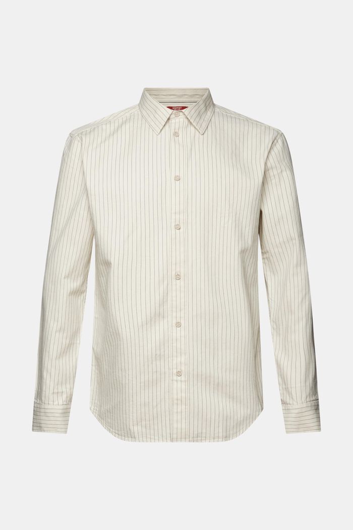 Twill-Hemd mit Nadelstreifen, 100 % Baumwolle, ICE, detail image number 5