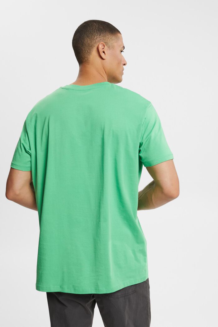 Jersey T-Shirt, 100% Baumwolle, GREEN, detail image number 4