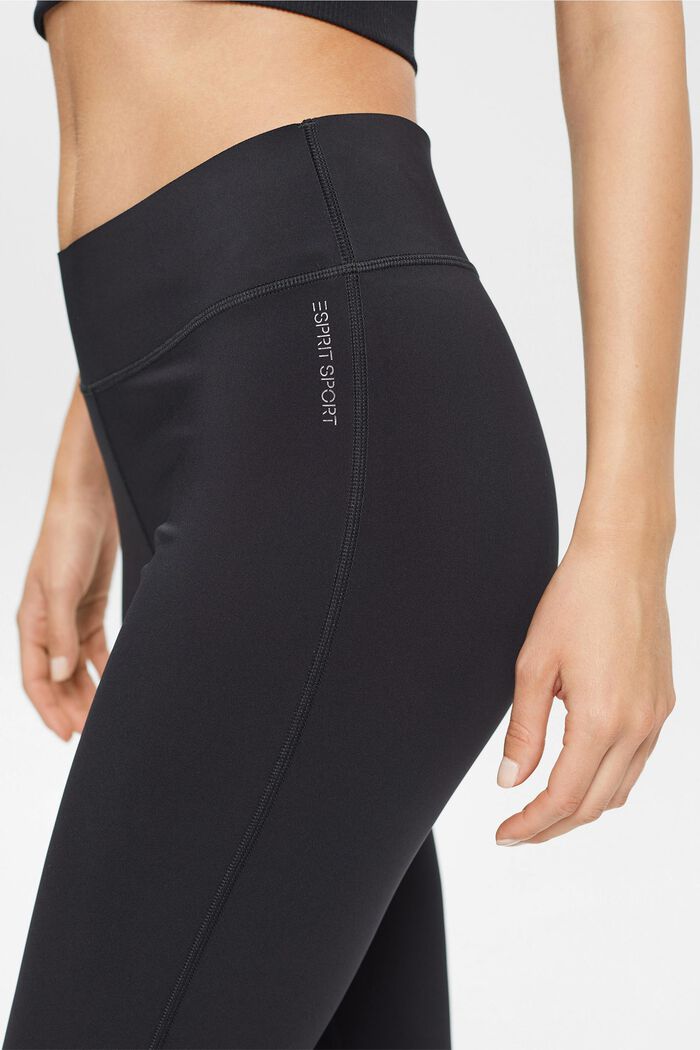 Recycled: Active-Leggings mit E-DRY, BLACK, detail image number 0