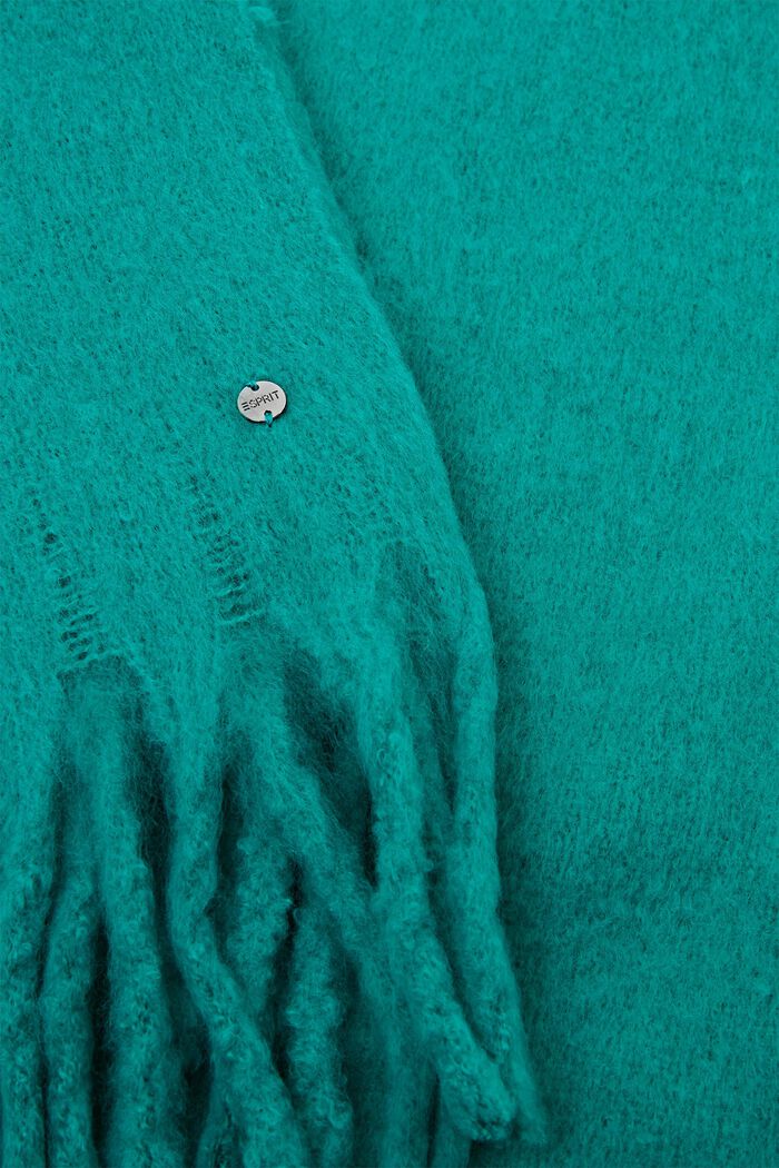 Flauschiger Schal, EMERALD GREEN, detail image number 1