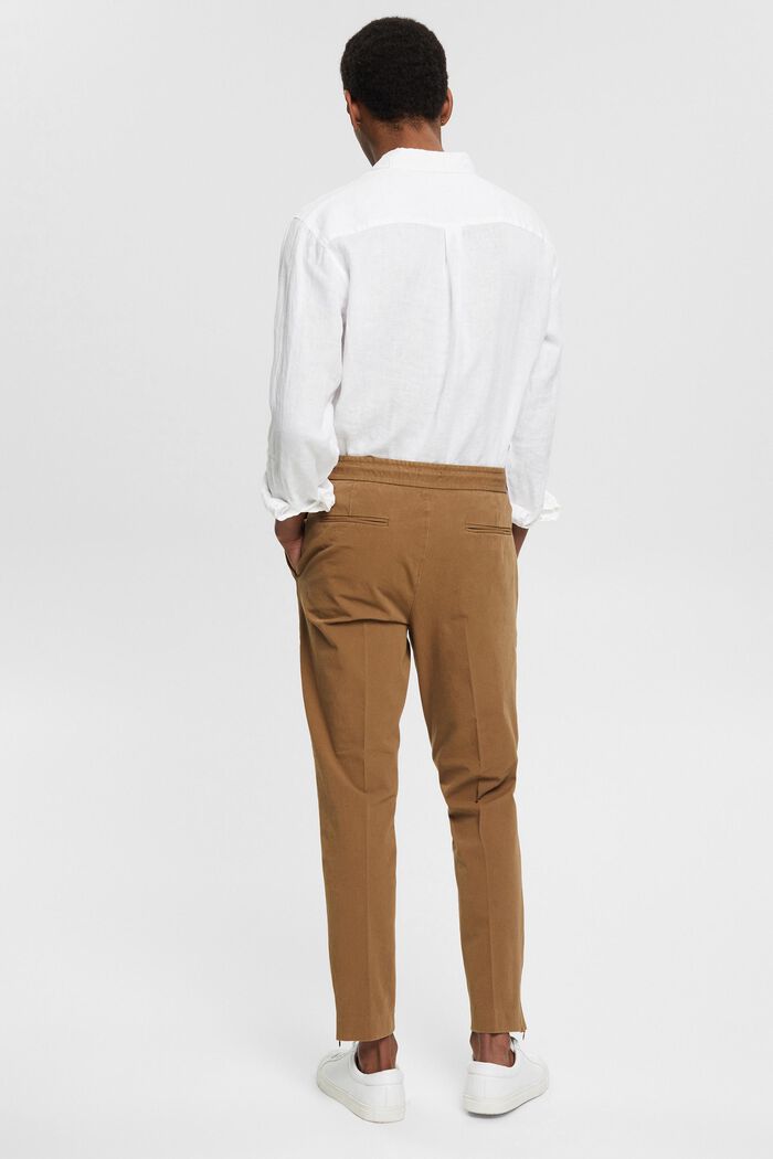 Relaxed Chino aus Organic Cotton, BARK, detail image number 3