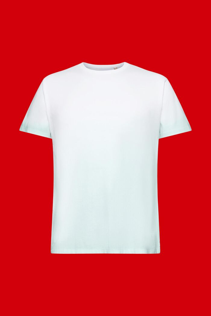 Zweifarbig blass gefärbtes T-Shirt, LIGHT AQUA GREEN, detail image number 6