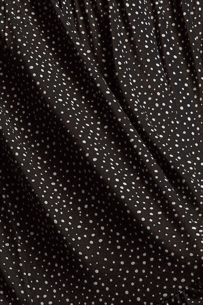 Gemustertes Kleid aus LENZING™ ECOVERO™, NEW BLACK, detail image number 1