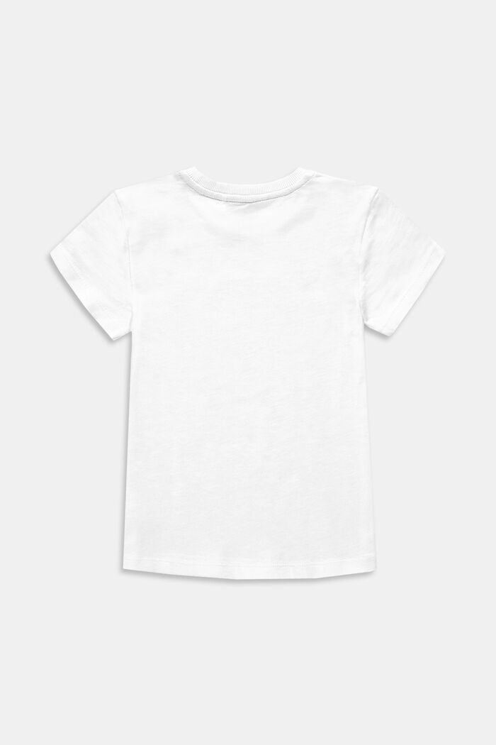 T-Shirt mit Print, 100% Baumwolle, WHITE, detail image number 1