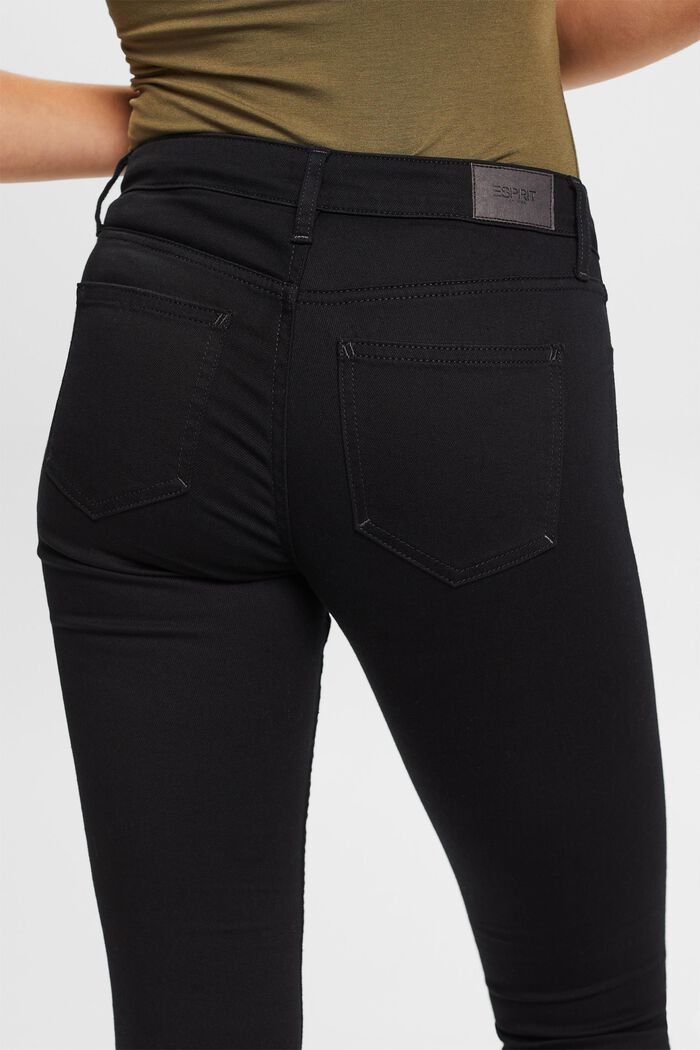Skinny Jeans mit mittlerer Bundhöhe, BLACK RINSE, detail image number 3