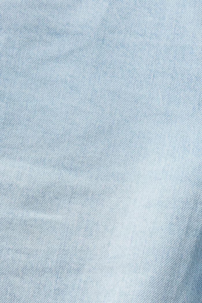 Schmale Jeansshorts mit mittelhohem Bund, BLUE LIGHT WASHED, detail image number 5
