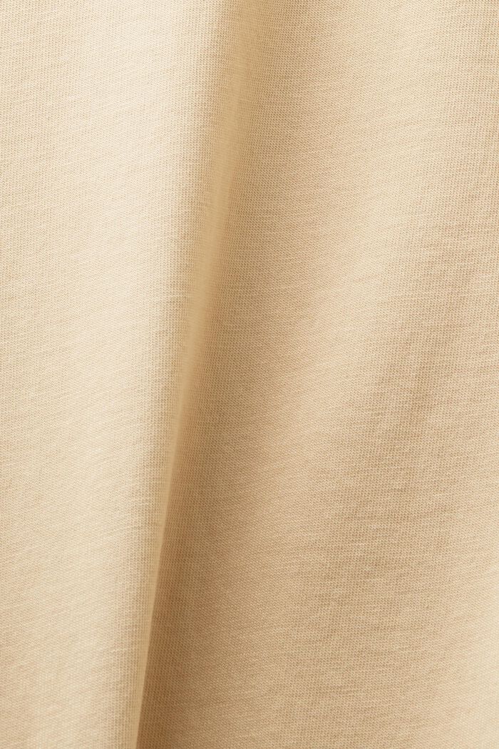 T-Shirt-Kleid mit Stickerei, SAND, detail image number 5