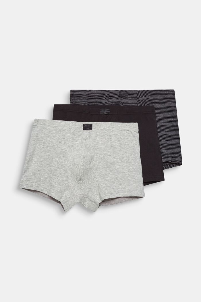 3er-Pack Hipster-Shorts aus Baumwoll-Stretch, NEW BLACK, detail image number 0
