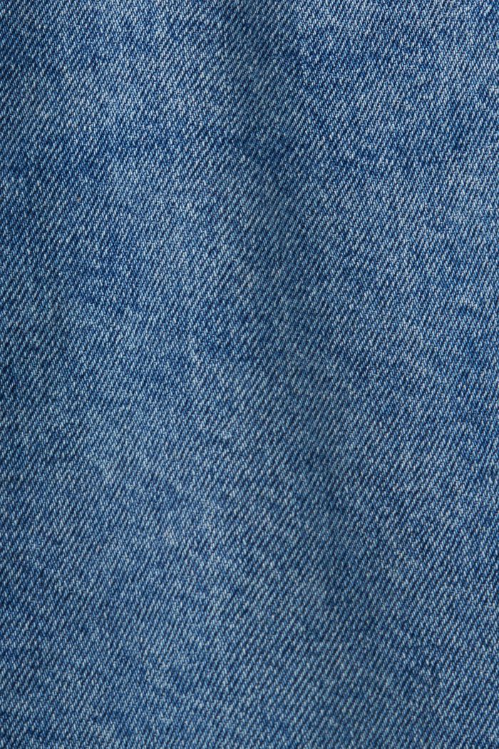 Retro-Jeans mit gerader Passform und hohem Bund, BLUE MEDIUM WASHED, detail image number 6
