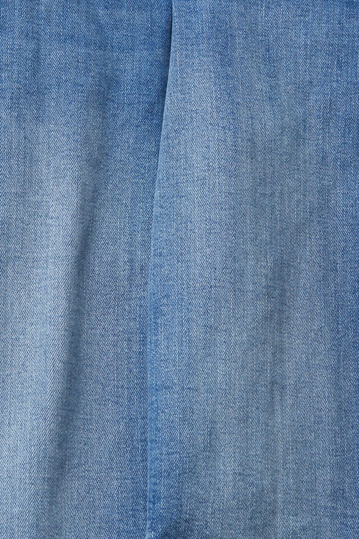 Jeans in Capri-Länge, BLUE MEDIUM WASHED, detail image number 4