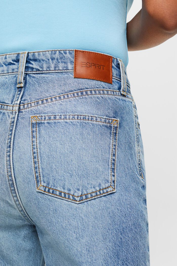 Gerade geschnittene Jeans in Retro-Optik, BLUE MEDIUM WASHED, detail image number 4