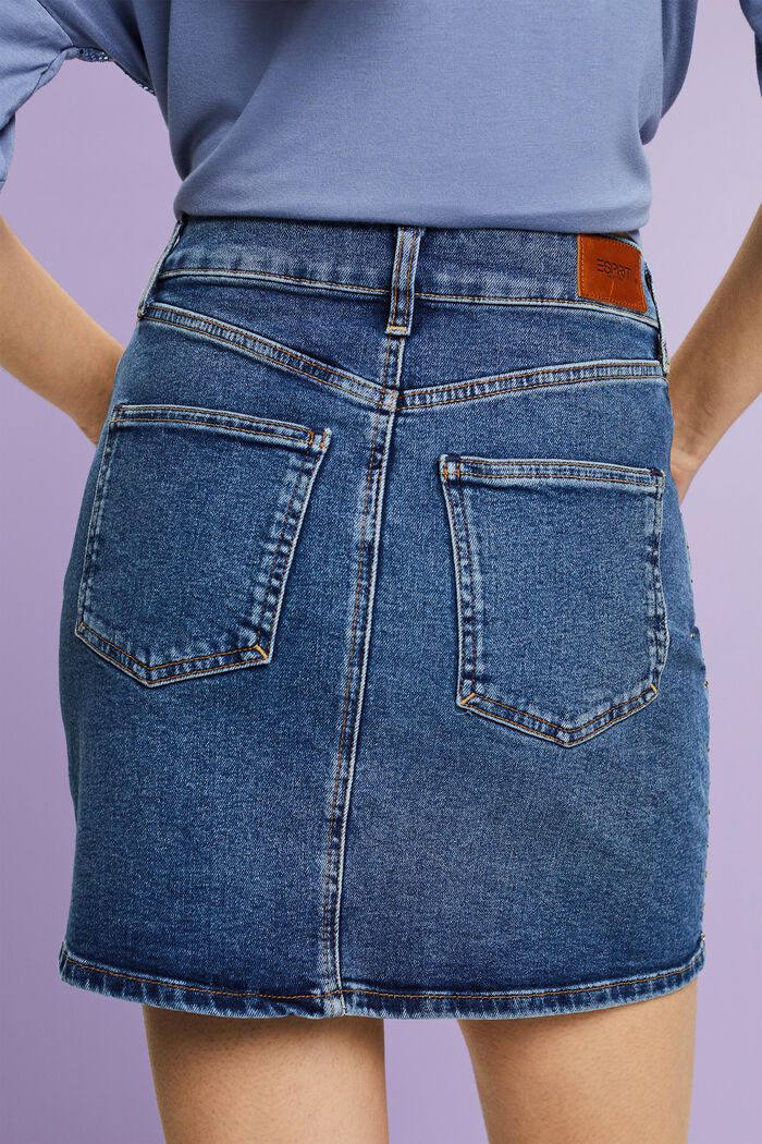 Jeans-Minirock mit Strasssteinen, BLUE MEDIUM WASHED, detail image number 2