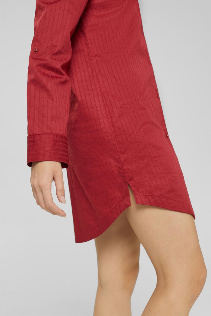 Nachthemd aus 100% Baumwolle, CHERRY RED, detail image number 5