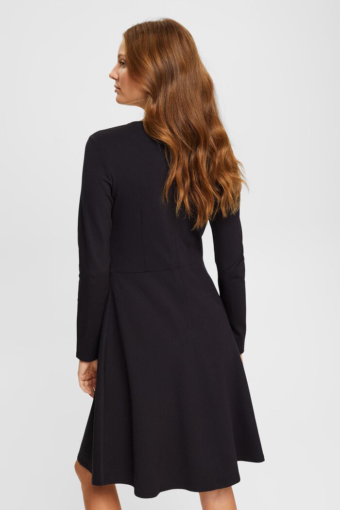 Kleid aus Punto-Jersey, BLACK, detail image number 3