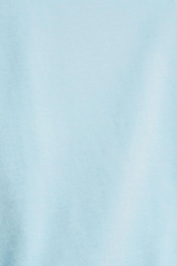 Sweatshirt aus reiner Baumwolle, GREY BLUE, detail image number 4