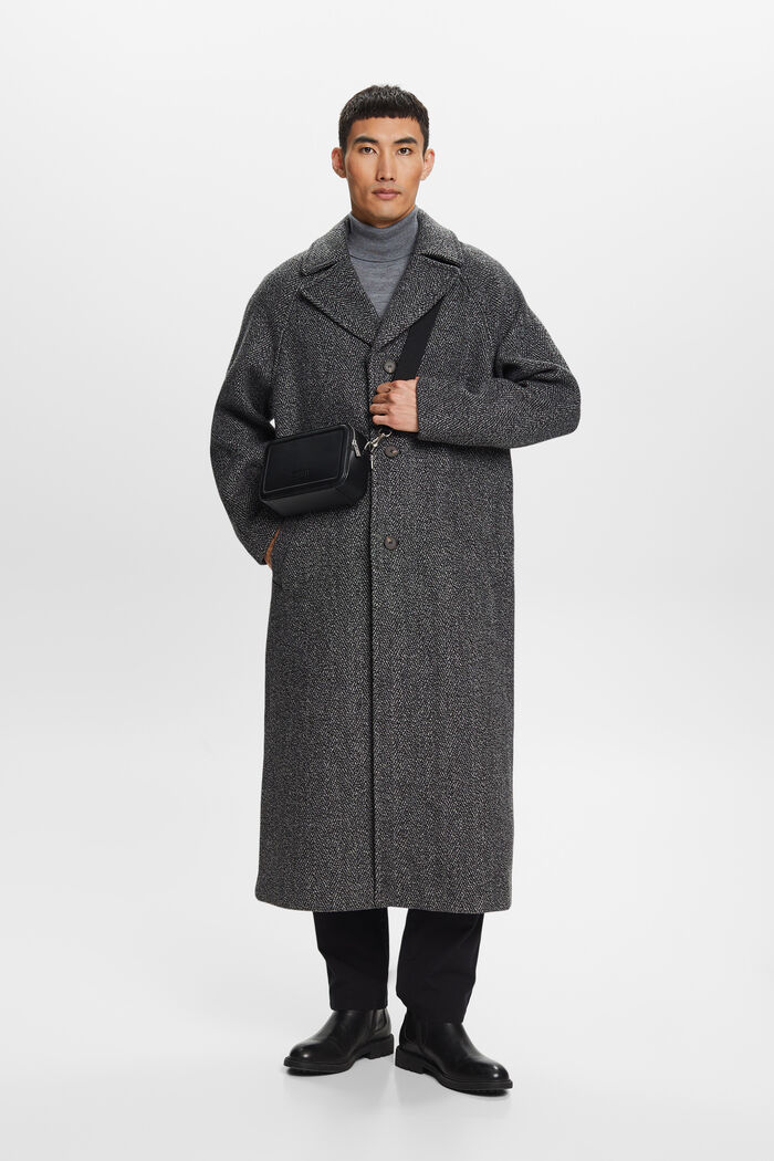 Coats woven, BLACK, detail image number 4