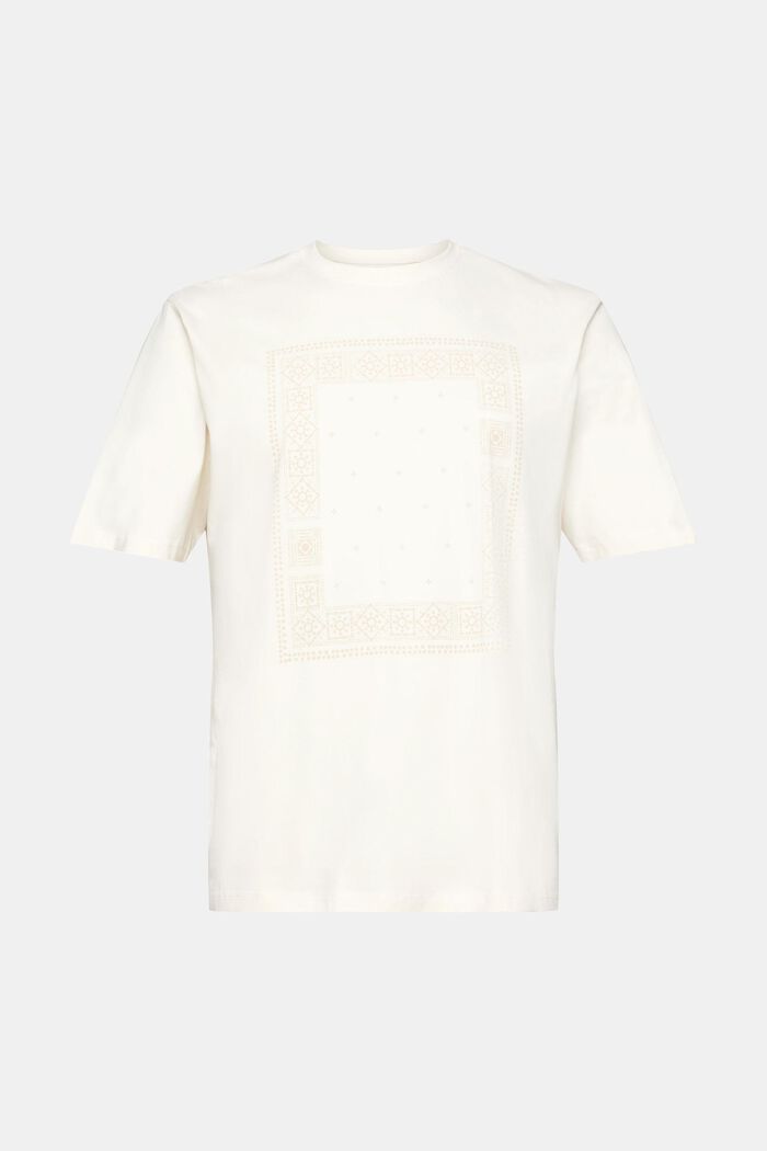 Locker geschnittenes Baumwoll-T-Shirt mit Print, ICE, detail image number 5