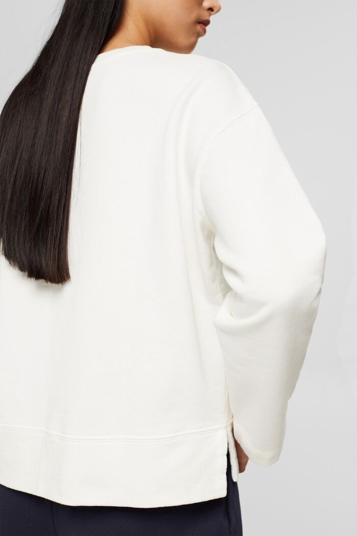 Sweatshirt aus reiner Baumwolle, OFF WHITE, detail image number 2