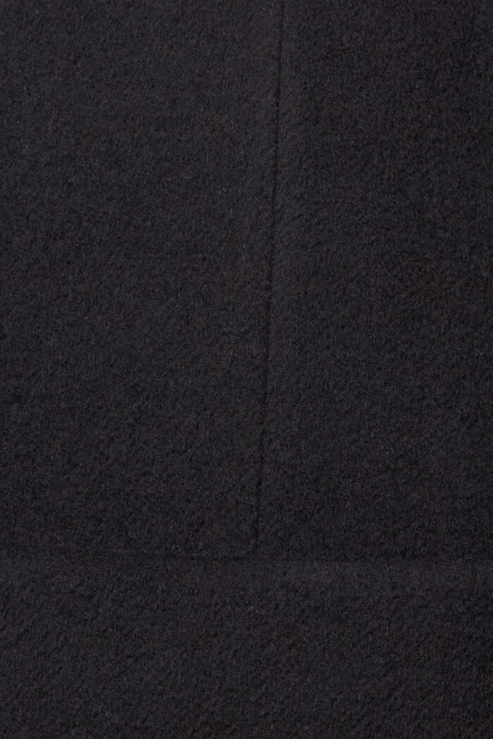 Mantel mit Wolle, BLACK, detail image number 5