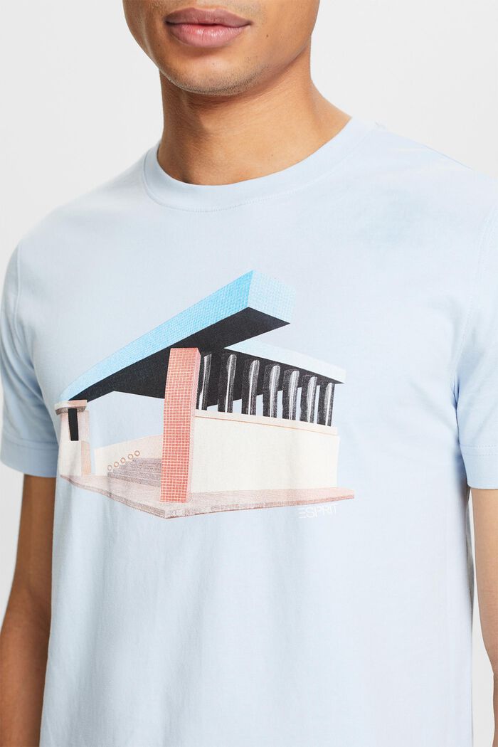T-Shirt mit Grafikprint, LIGHT BLUE, detail image number 3