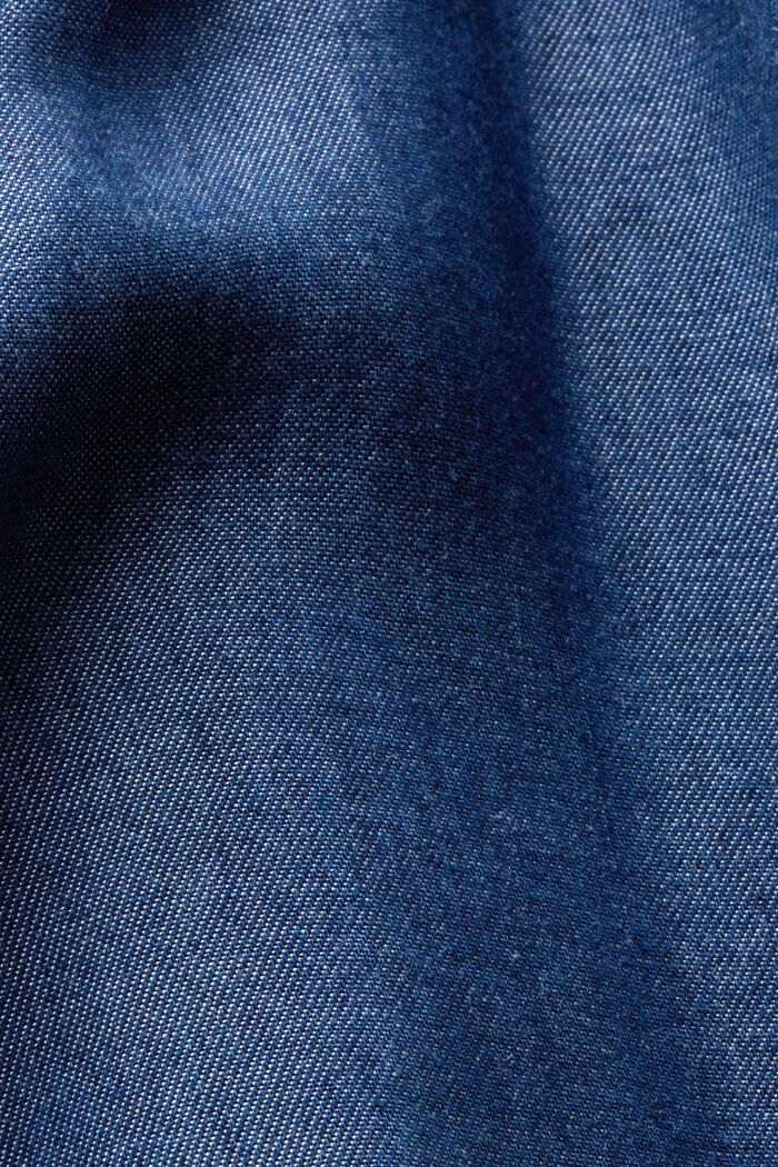 Ärmellose Bluse in Jeansoptik, TENCEL™, BLUE LIGHT WASHED, detail image number 6
