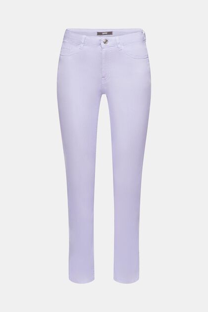 Slim-Fit-Jeans mit mittlerer Bundhöhe, LAVENDER, overview