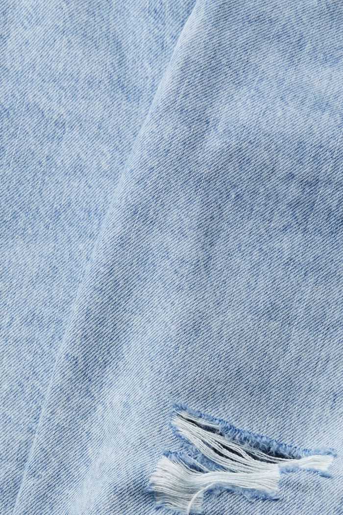 Jeans-Shorts mit Destroyed-Effekten, BLUE BLEACHED, detail image number 4