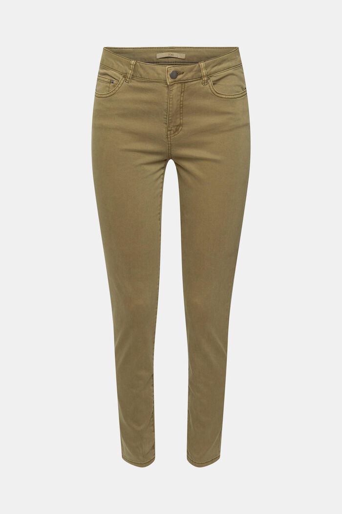 Skinny Stretch-Jeans, KHAKI GREEN, detail image number 6