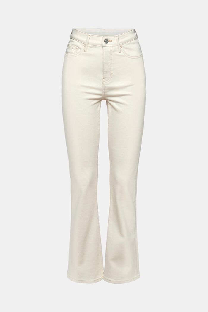 Bootcut-Jeans mit besonders hohem Bund, OFF WHITE, detail image number 6