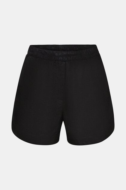 Pull-on-Shorts aus Leinenmix