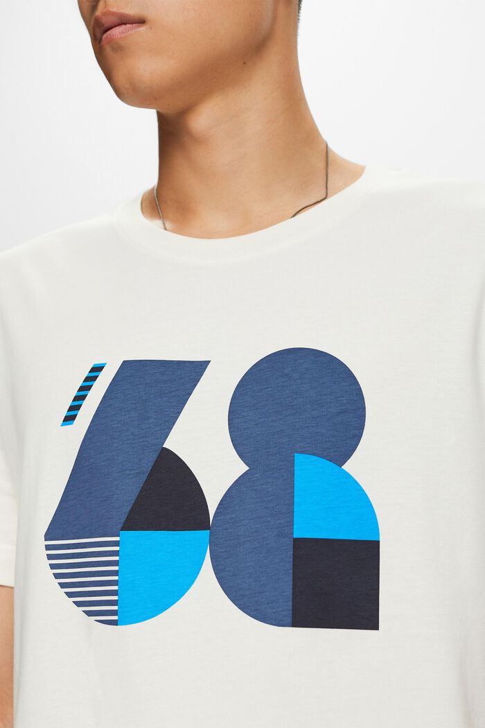 Bedrucktes Jersey-T-Shirt, 100 % Baumwolle, ICE, detail image number 1
