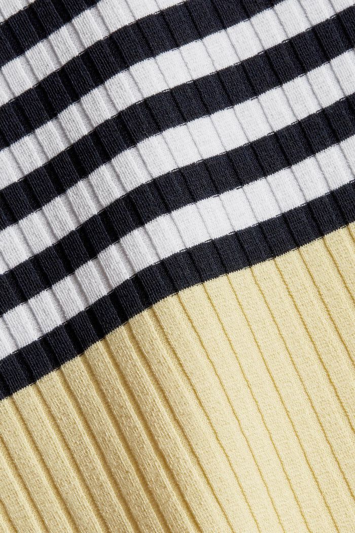 Geripptes Jerseykleid mit Streifen, NAVY, detail image number 5