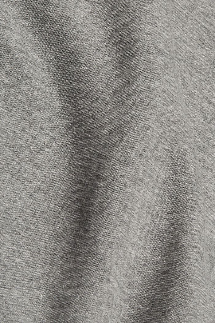 Recycelt: Sweatshirt mit Logostickerei, MEDIUM GREY, detail image number 4