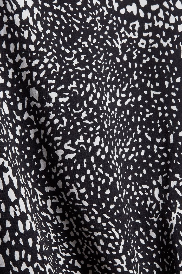 Smok-Bluse mit Print, LENZING™ ECOVERO™, BLACK, detail image number 4