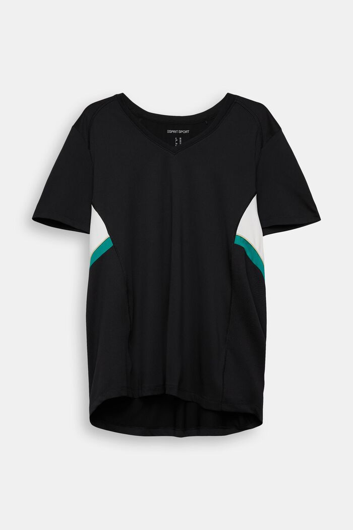 CURVY Active-T-Shirt, BLACK, detail image number 0