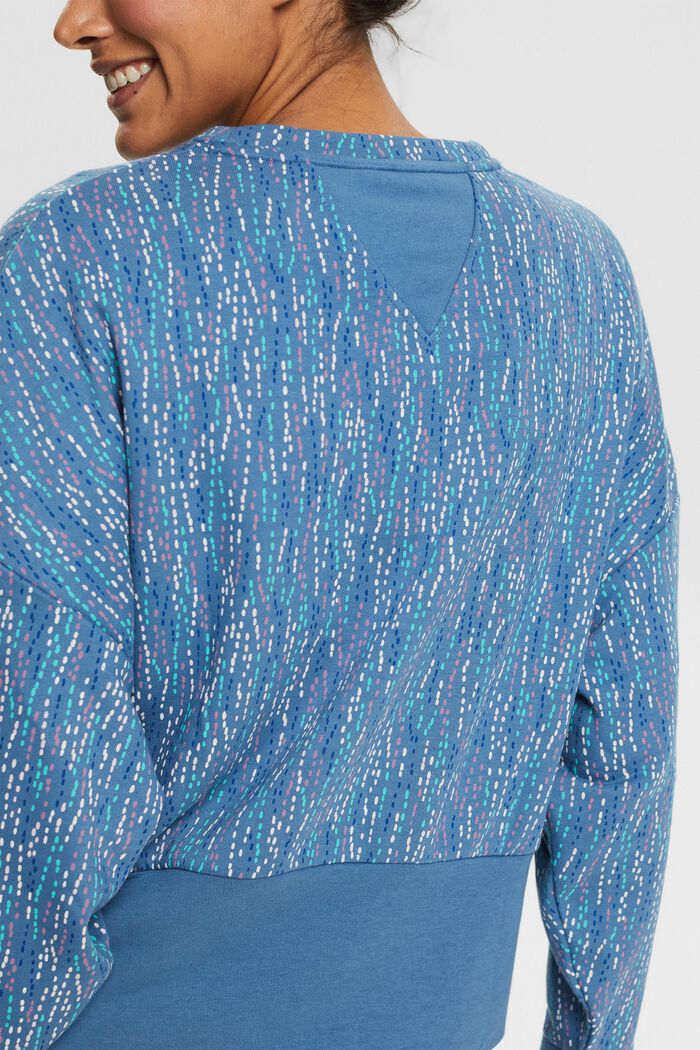 Recycelt: Sweatshirt mit Muster, GREY BLUE 3, detail image number 2