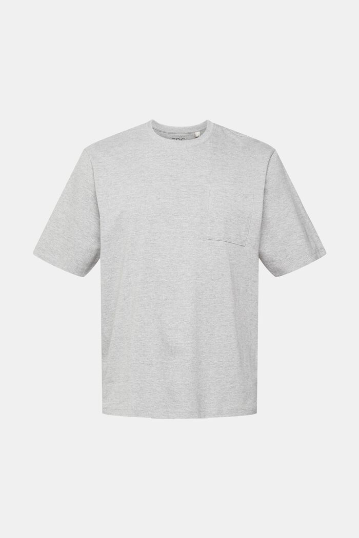 T-Shirt aus meliertem Jersey, LENZING™ ECOVERO™, MEDIUM GREY, detail image number 2