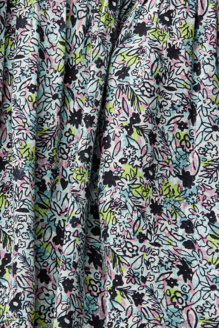 Kleid mit floralem Muster, LENZING™ ECOVERO™, AQUA GREEN, detail image number 4