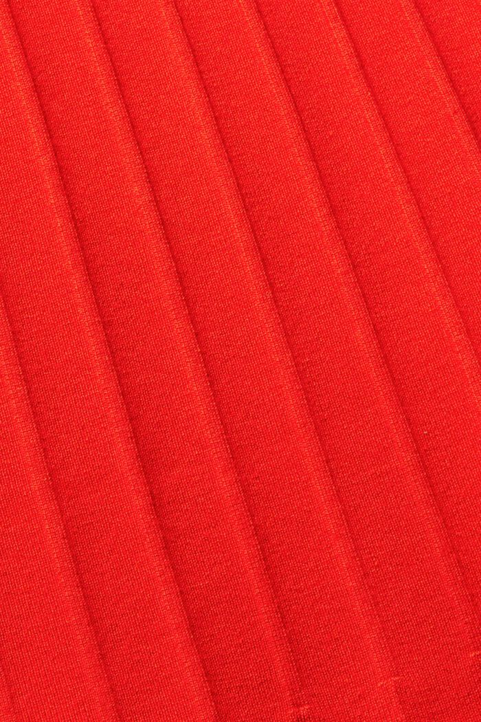 Kleid in Rippstrick, RED, detail image number 5
